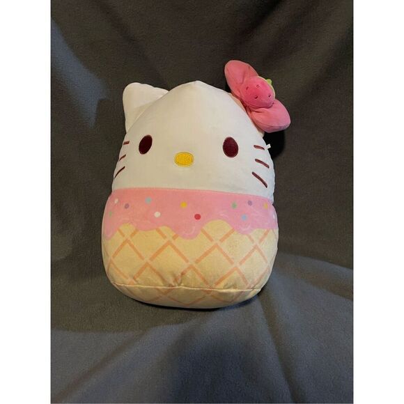 Squishmallow 12” Hello Kitty Ice Cream Sweet Treat Plush - Picture 1 of 8